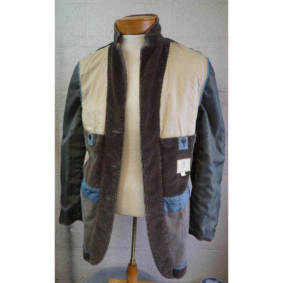 J Crew Ludlow Blazer Mens M Corduroy Unstructured Sports Coat Elbow Patch - Picture 8 of 11